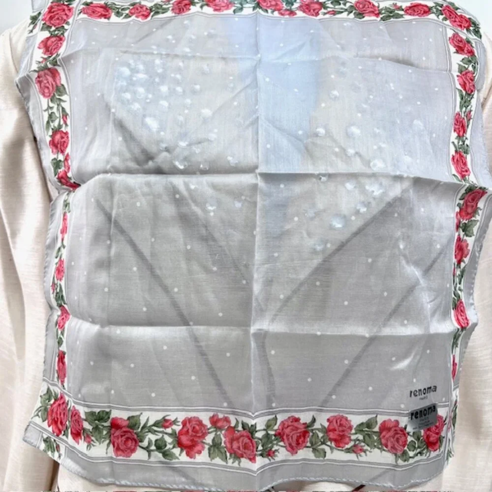 New Set of 2 RENOMA Paris Handkerchief , coton 17